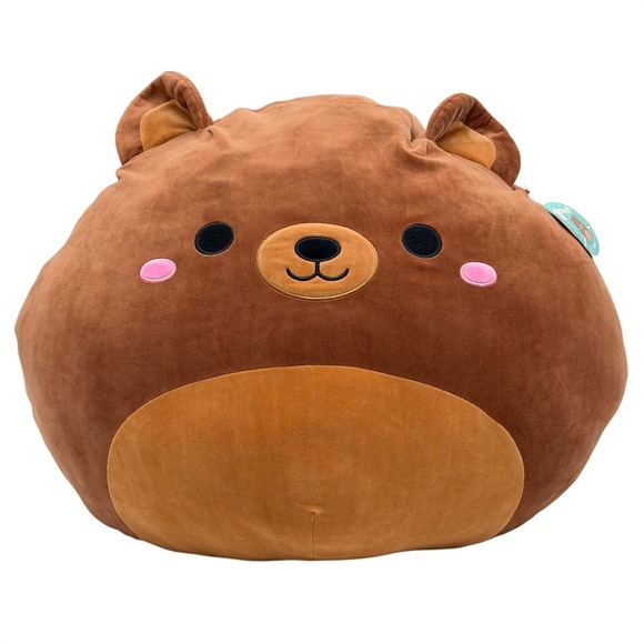 Squishmallows Other - Squishmallows 24" Omar Brown Bear Large Jumbo Soft Toy Plush Stuffed Animal RARE